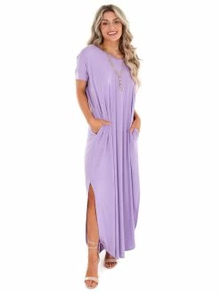 Apparel-Curvy Girl Curvy Wherever You Are V-Neck Maxi Dress