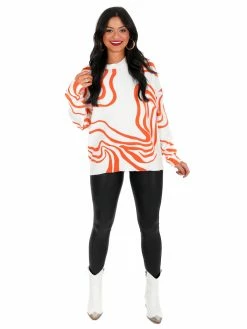 The Vintage Shop All Game Swirl Sweater Apparel