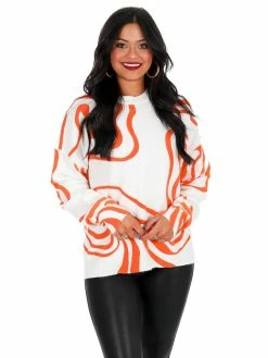 The Vintage Shop All Game Swirl Sweater Apparel