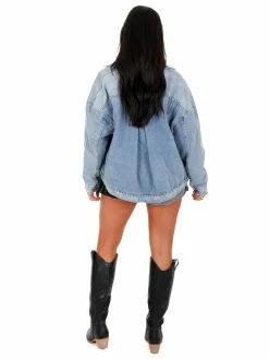 Coupon ๐ Veveret Outerwear La La Land Oversized Denim Jacket ๐ฏ 15 Veveret Outerwear La La Land Oversized Denim Jacket