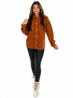 Wishlist Only Choice Teddy Bear Shacket Tops