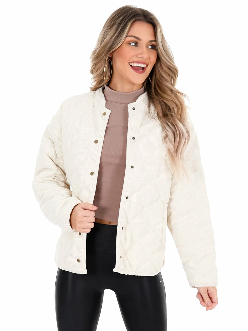 Brand new ๐งจ Wishlist See You Soon Corduroy Quilted Jacket Sale ๐ 3 Wishlist See You Soon Corduroy Quilted Jacket Sale