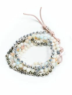 Jewelry Crisp Crochet Leather Wrap Bracelets