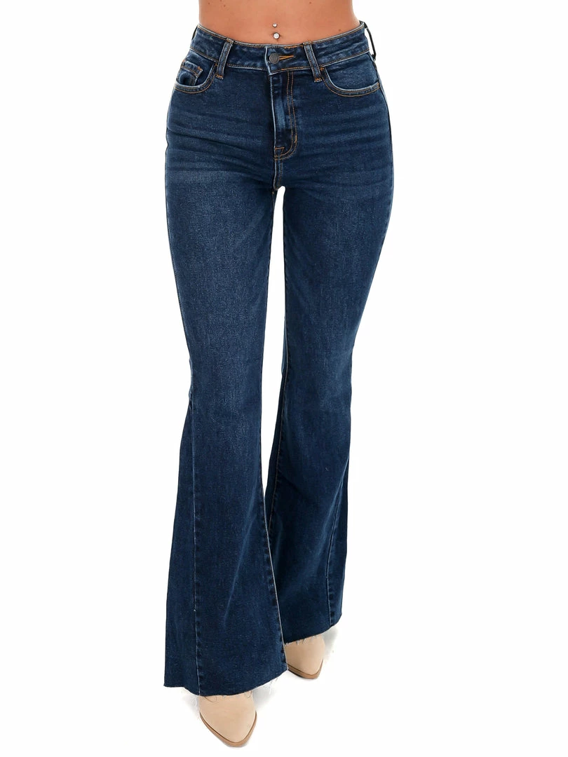Buy ๐ฏ Cello Bottoms Second Round Dark High Rise Flare ๐ Jeans ๐ 3 Cello Bottoms Second Round Dark High Rise Flare Jeans