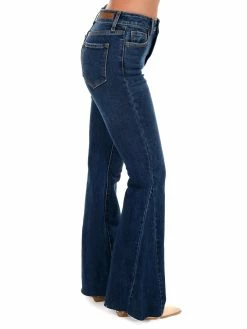Cello Bottoms Second Round Dark High Rise Flare Jeans