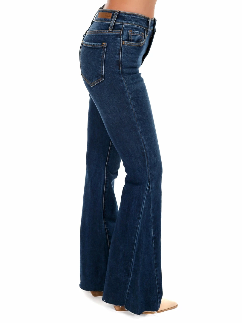 Buy ๐ฏ Cello Bottoms Second Round Dark High Rise Flare ๐ Jeans ๐ 2 Cello Bottoms Second Round Dark High Rise Flare Jeans