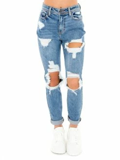 Cello Bottoms To Love Somebody Distress Mom Skinny Jean