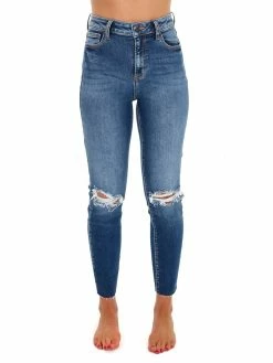 Cello Bottoms Run The World Dark High Rise Skinny Jean