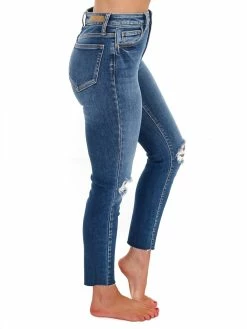 Cello Bottoms Run The World Dark High Rise Skinny Jean