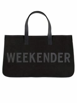 Accessories Weekender Black Canvas Tote Bags
