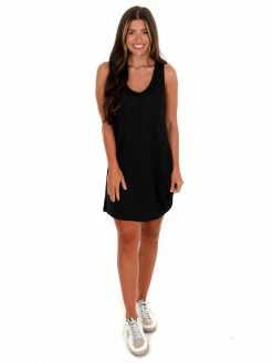 Hot Sale π₯ Z Supply The Black Rib Hacci Vagabond π Dress π 11 Z Supply The Black Rib Hacci Vagabond Dress