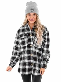 Z Supply White Flannel Tucker Jacket