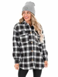 Z Supply White Flannel Tucker Jacket