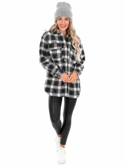 Z Supply White Flannel Tucker Jacket