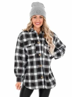 Z Supply White Flannel Tucker Jacket