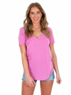 Z Supply Wild Dahlia Pocket Tee Sale