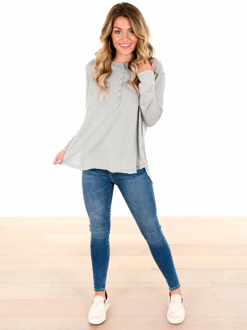 Hot Sale ✨ Z Supply Sage Mist Rebel Slub Henley 💯 4 Z Supply Sage Mist Rebel Slub Henley