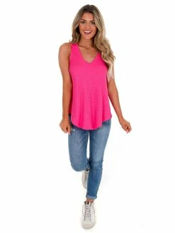 Z Supply The Party Pink Rib Hacci Vagabond