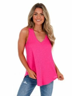 Z Supply The Party Pink Rib Hacci Vagabond