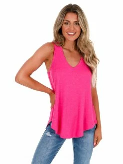 Z Supply The Party Pink Rib Hacci Vagabond