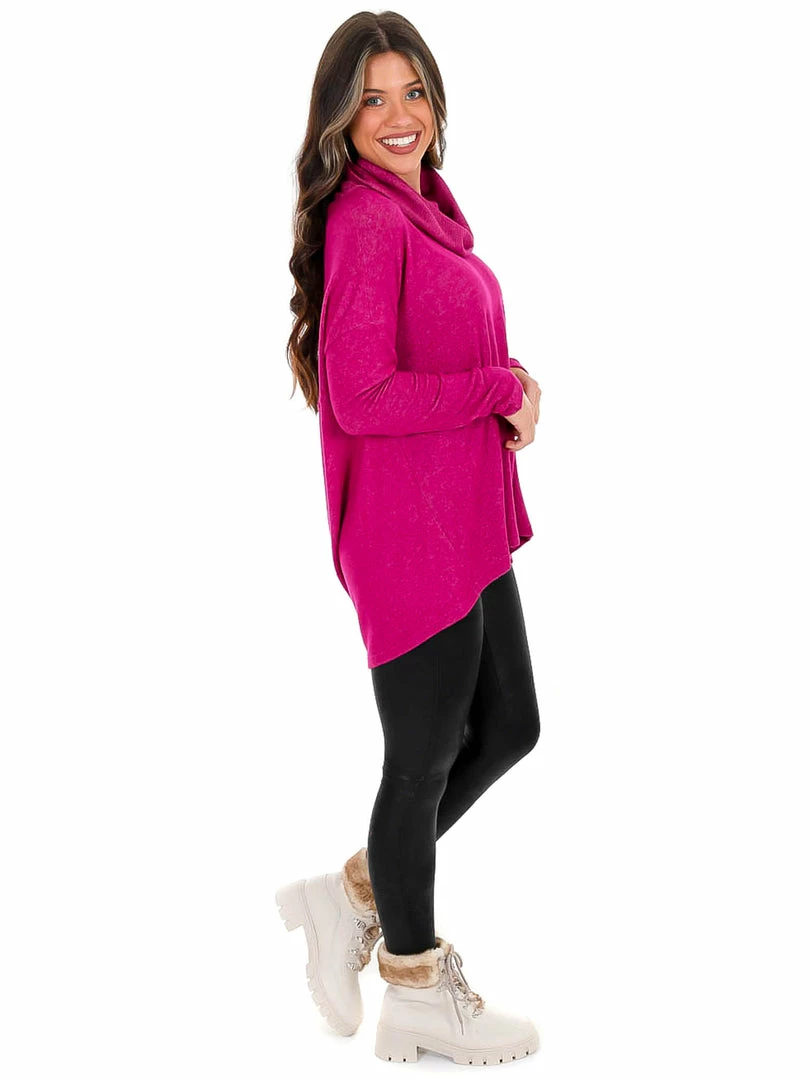 Best Sale โ๏ธ Sale Z Supply Jewel Pink Marled Cowl Neck Top ๐ 8 Sale Z Supply Jewel Pink Marled Cowl Neck Top