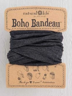 Accessories Heather Charcoal Boho Bandeau Natural Life